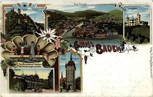 Gruss aus Baden - Litho -186091