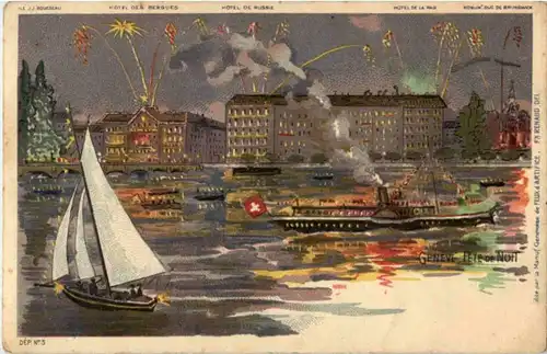 Geneve - Fete de Nuit - Litho -186471