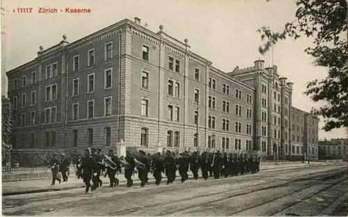 Zürich Kaserne mit Soldaten -177054