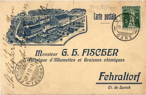 Fehraltdorf - Werbekarte fischer -186421