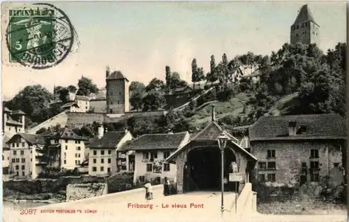 Fribourg - Le vieux Pont -177678