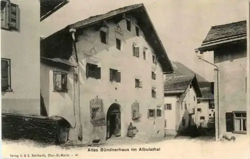 Altes Bündnerhaus im Albulathal -178674