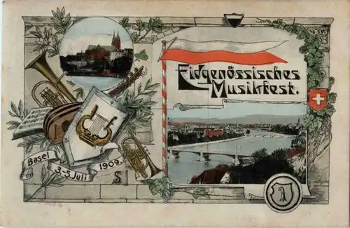 Basel - Eidg. Musikfest 1909 -186179