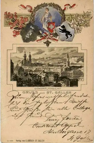 Gruss aus St. Gallen - Litho -186201