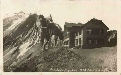 Gasthaus Schäfler mit dem Säntis -148252