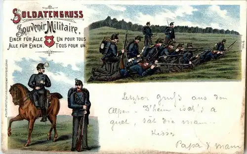 Schweiz Militär - Litho -186165