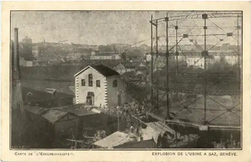 Geneve - Explosion l Usine 1909 -186437