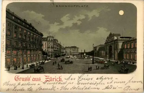 Gruss aus Zürich - Litho -186171