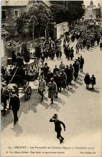 Belfort - Funerailles de aviateur Pegoud 1915 -11172