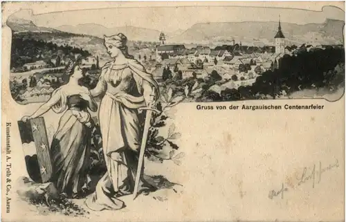 Aarau - Gruss von der Centenarfeier -186419