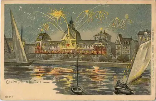 Geneve - Fete de Nuit - Litho -186465