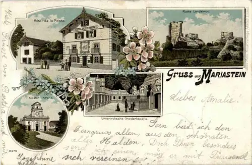 Gruss aus Mariastein - Litho -185981