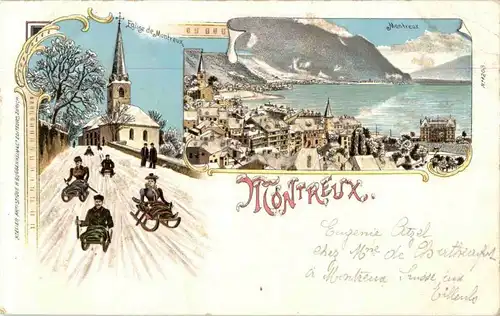 Montreux - Litho mit Glitter -186049