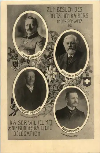Schweiz Besuch der Deutschen Kaisers Wilhelm II -186475