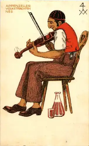 Schuhfabrik Brüttisellen - Appenzeller Tracht - Geige -188382