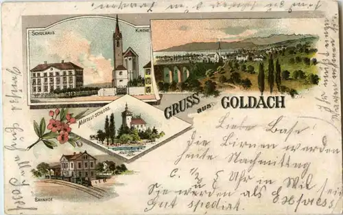 Gruss aus Goldach - Litho -180240