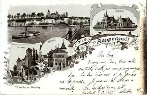 Gruss aus Rapperswil - Litho -152578