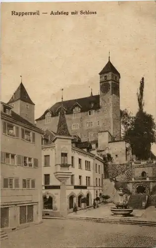 Rapperswil - Aufstieg mit Schloss -152596