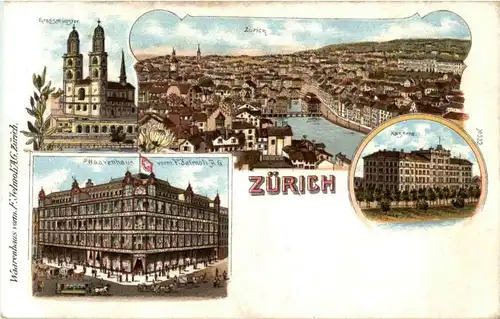 Gruss aus Zürich - Litho -187998