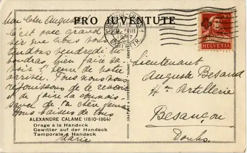 Pro Juventute - Alexandre Calame -183956