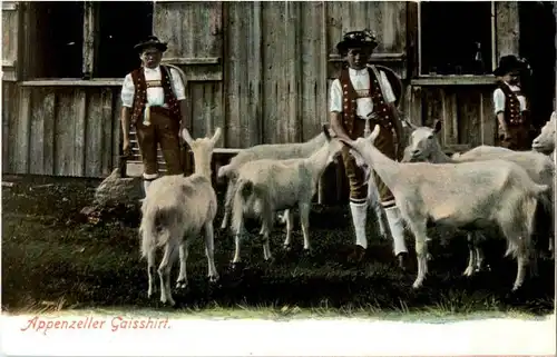 Appenzeller Gaisshirt - Sonderstempel Rückseite- Goat Ziege -188556