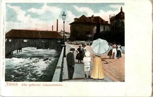 Zürich - Gedeckte Brücke -193296