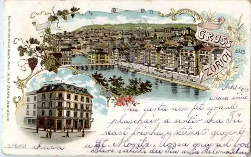 Gruss aus Zürich - Litho -188008