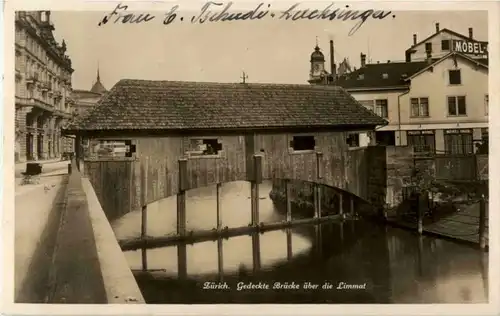 Zürich - Gedeckte Brücke -193292