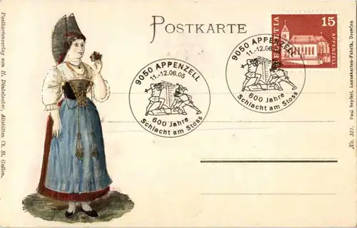 Gruss aus Appenzell - Sonderstempel Rückseite -188558