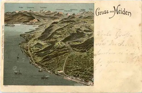 Gruss aus Heiden - Litho -188756
