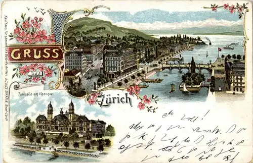 Gruss aus Zürich - Litho -187990