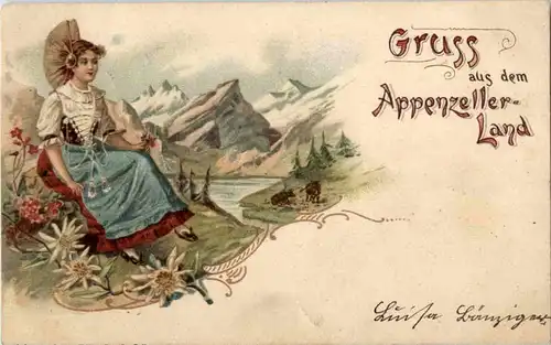 Gruss aus dem Appenzellerland - Litho -188532