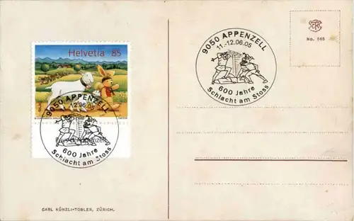 Appenzellerland - Sonderstempel Rückseite -188546