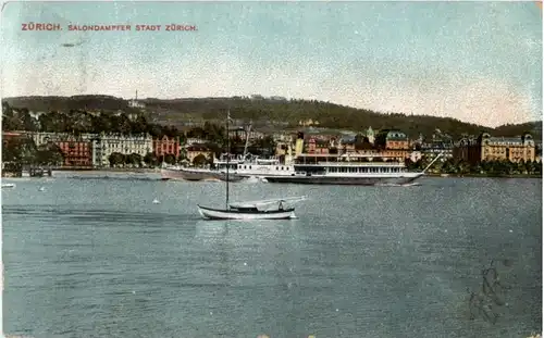 Zürich - Salondampfer Stadt Zürich -188130