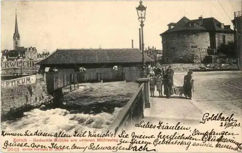 Zürich - Gedeckte Brücke -193294