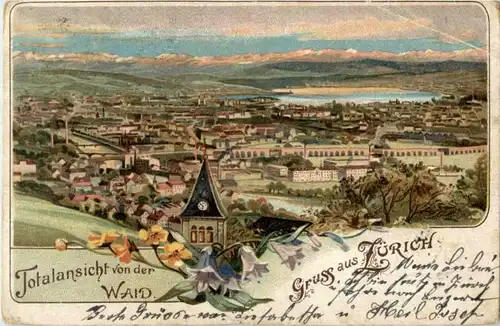 Gruss aus Zürich- Litho -188050