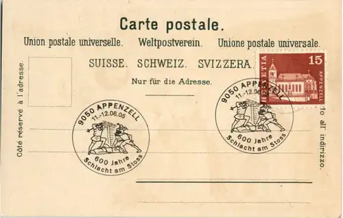 Gruss aus Appenzell- Sonderstempel Rückseite -188552