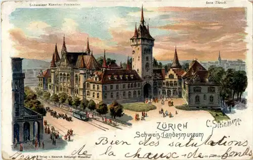 Gruss aus Zürich - Litho -193408
