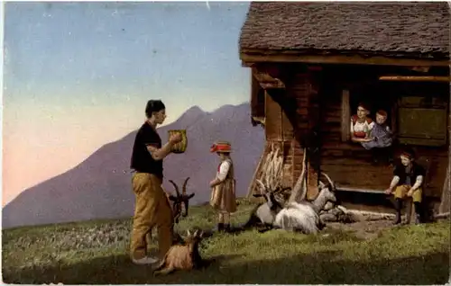 Appenzeller Tracht - Ziege -188470