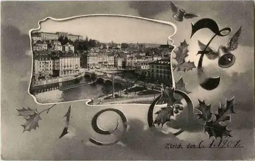 Zürich - Neujahr 1907 -193182