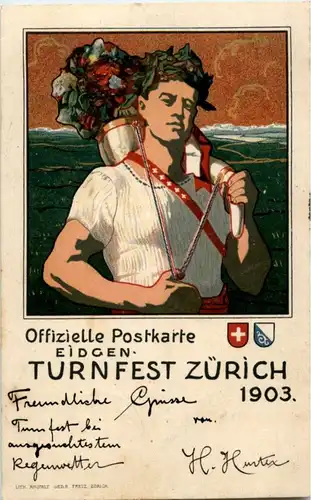 Zürich - Turnfest 1903 - Litho -193200