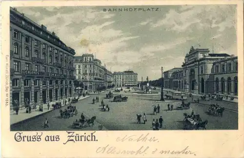Gruss aus Zürich - Litho -193508