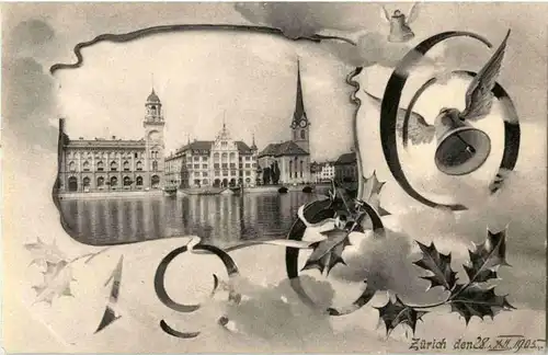 Zürich - Neujahr 1906 -193186