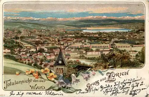 Gruss aus Zürich - Litho -193452