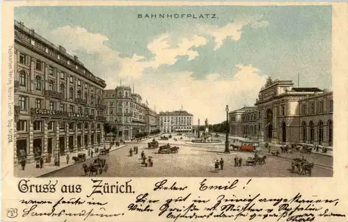 Gruss aus Zürich - Litho -193510