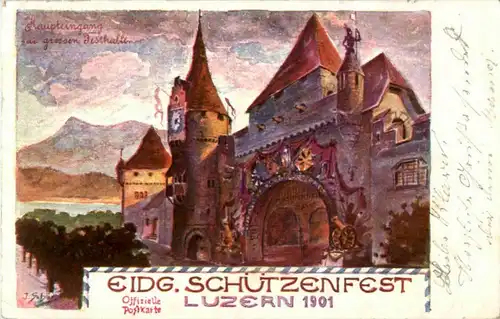 Luzern - Schützenfest 1901 -194392