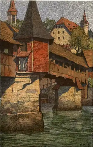 Luzern - Künstlerkarte E. Schlatter -194172