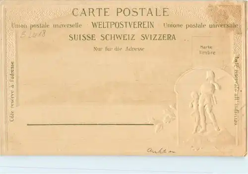 Gruss aus Weggis - Litho - Prägekarte -194948