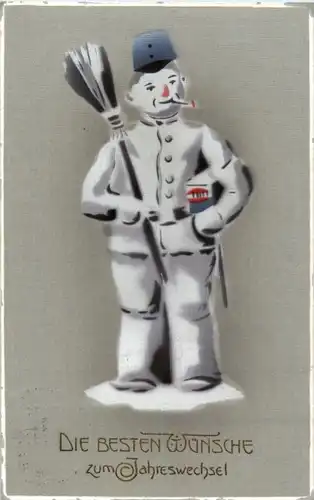 Neujahr - Schneemann -196788