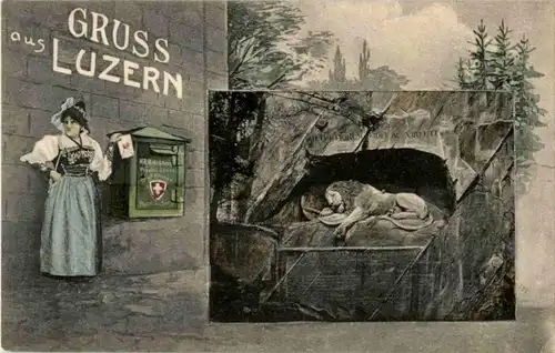 Gruss aus Luzern - Briefkasten -195032